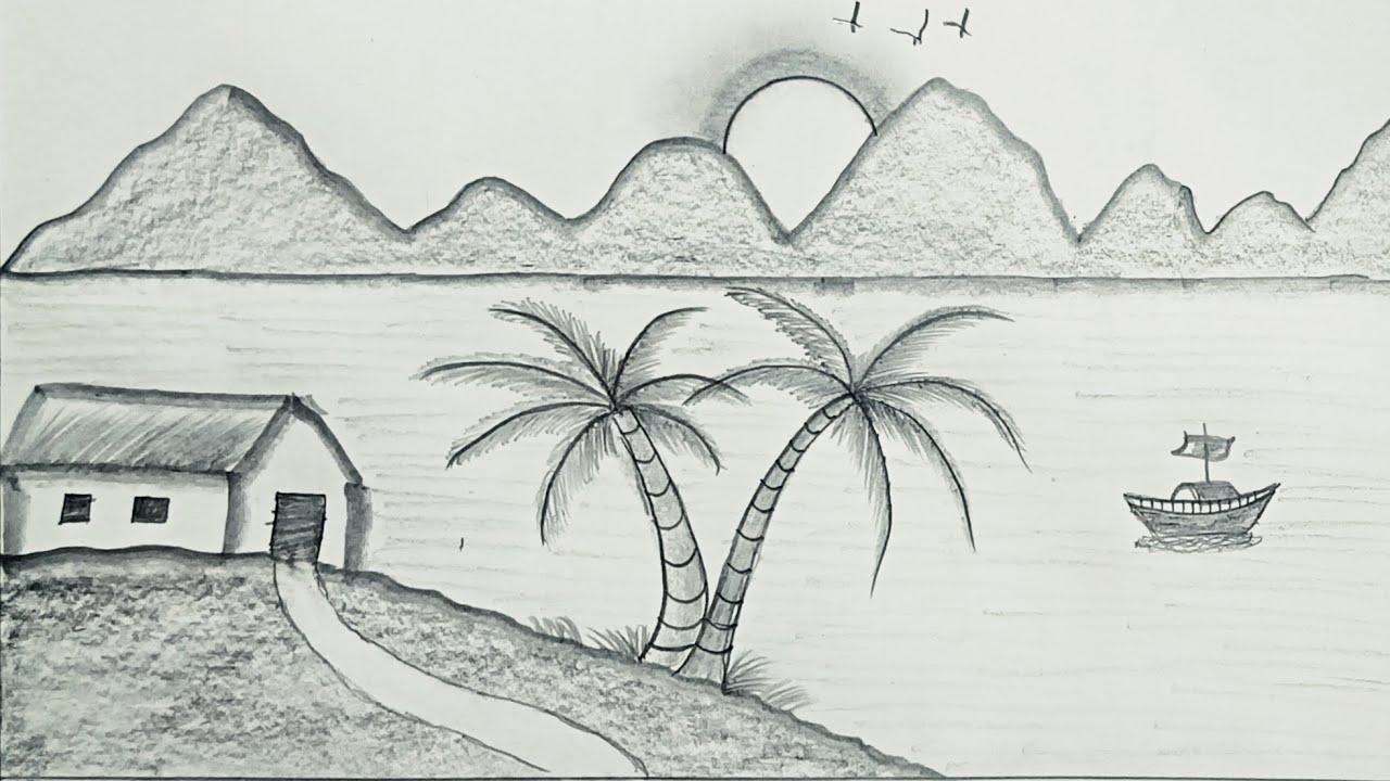Mountain Scenery by Mohammad Saad 3E